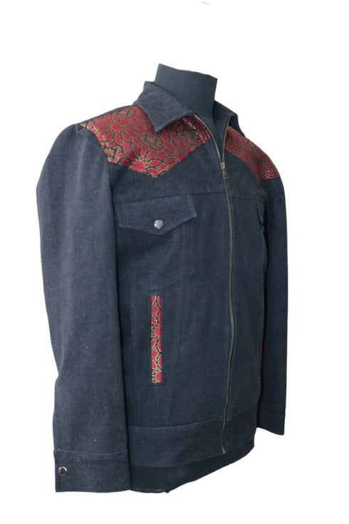 Red Fox Black Denim Jacket